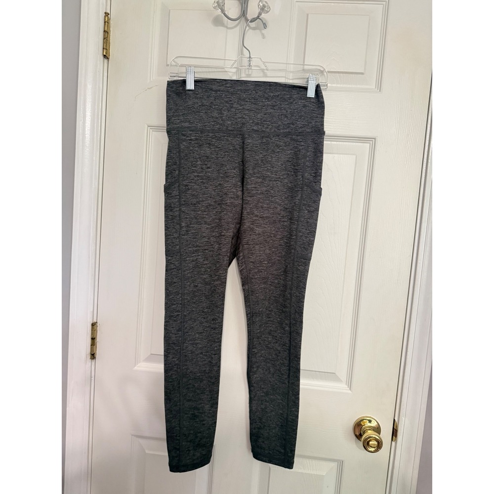 OFFLINE by Aerie The Hugger High Rise Space Dye Leggings Gray Pockets Large